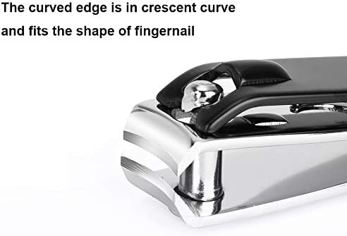 Large Nail Clippers Set,2 Pcs Premium Stainless Steel Fingernail & Toenail Clippers Curved Blade with Sharp and Sturdy Blade