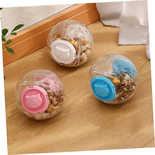 Toyvian 3pcs Interactive Pet Treat Dispenser Toy Snack Storage for Dogs and Cats for Engaging Playtime and Food Dispensing Fun