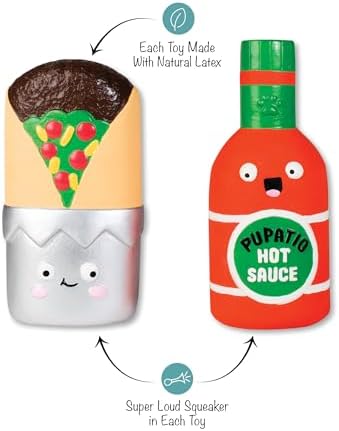 Fringe Studio I Make You HOT, Set of 2, Latex Dog Toy Sets, Pet Shop Collection (368017)