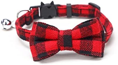 Colorful Plaid Grid Collars Cotton Striped Bowknot Bow Tie Puppy Small Dog Party Bandana Collar