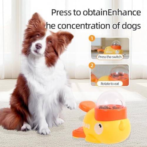 Duck Cat Treat Dispenser, Duck Puzzle Feeder for Cats, 2-in-1 Puzzle Toy That Challenges & Rewards, Keeps Indoor Cats Busy—Less Boredom, Slow Feeder for Pet Eating & Iq Training (White-1Pcs)