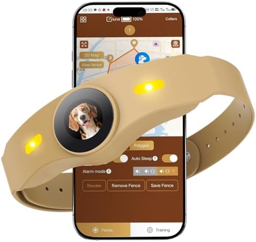GPS Wireless Dog Collar Fence System with Free App Electric Pet Fence