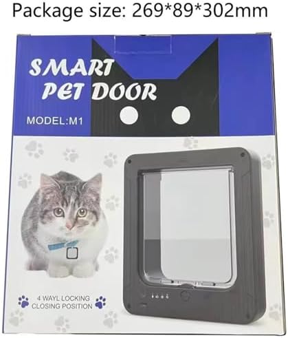 Frid Smart Cat Door with for Indoor Outdoor Pets Continued Metal Pet Door Easy Installation Modern Design