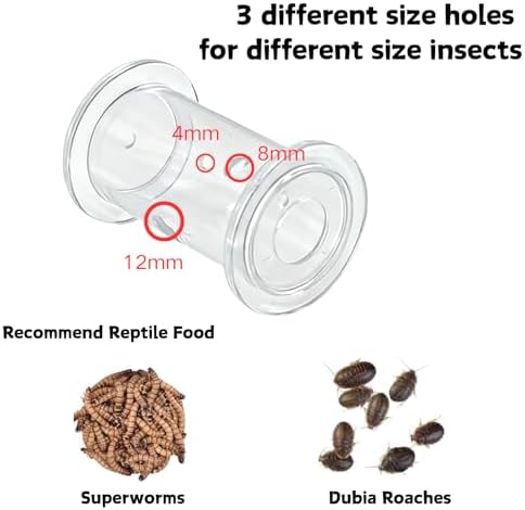Bearded Dragon Feeder Toy - Lizard Enrichment Interactive Toy Reptile Terrarium Tank Decor Foraging Accessories for Gecko, Lizard, Bearded Dragon,Chameleon Small Animals