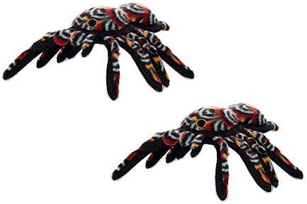 TUFFY® : 2 Pack Tarantula Dog Toy: Ultra Durable Plush Toy with Multiple Layers & Reinforced Seams, Washable and Floats, Original Construction