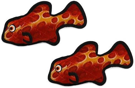 TUFFY® - 2 Pack Original : Fish Dog Toy : : Ultra Durable Plush Toy with Multiple Layers & Reinforced Seams, Washable and Floats, Original Construction