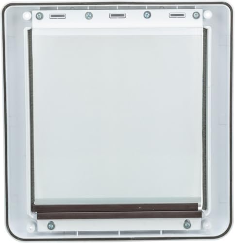 Trixie Pet Products 2-Way Locking Dog Door, Medium to X-Large Dogs, White