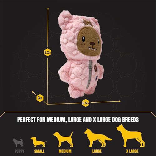 Bite Force - Dog Toy Durable & Strong Plush Monster, Kevlar-Reinforced for Aggressive Chewers