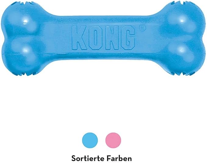 Puppy Kong Goodie Bone - Teething Toy and Treat Dispenser, Small, Assorted Colors