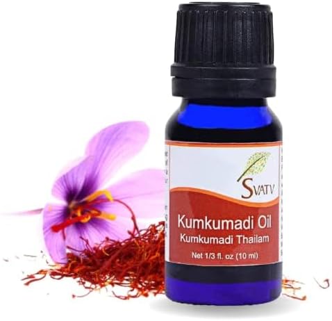 KUMKUMADI Essential Oil Therapeutic Grade Aromatherapy Oils Fragrance Oil for Diffuser Yoga Massage & DIY Personal Care 10 ml