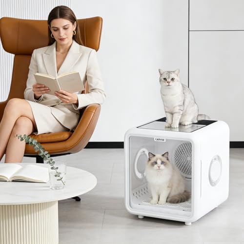72L Large Capacity Pet Drying Box, 360° All-Round Efficient Pet Dryer