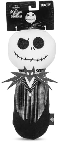 Disney Nightmare Before Christmas Jack Skellington Plush Dog Toy, 9 Inch