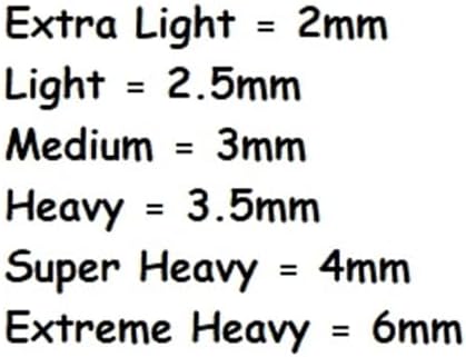 Choke Chain Collars for Dog Training and Walking Welded Steel Choose Thickness and Length (Extreme Heavy - 6mm, 30")