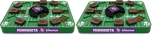 Pets First NFL Minnesota Vikings Puzzle, Interactive Dog Treat Puzzle Toy (Pack of 2)
