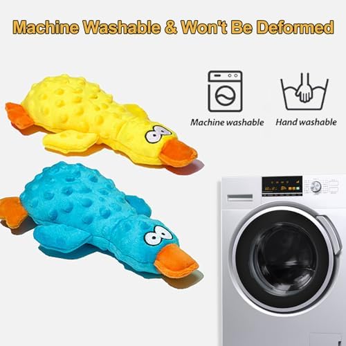 Squeaky Dog Toys, 2-Pack Plush Squeaky Dog Toy Duck