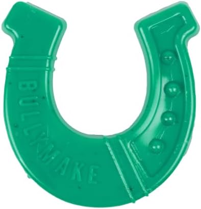 BULLYMAKE Tough Chew Horseshoe Dog Toy, Durable Nylon, Aggressive Chewers