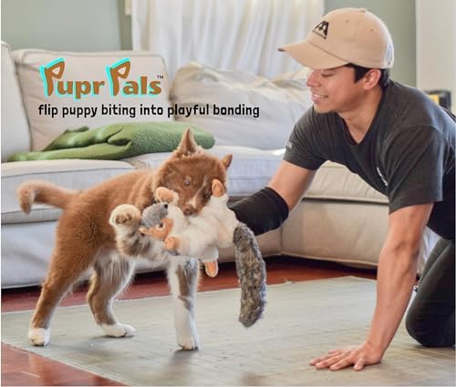 Milunova Pupr Pals Dog Toy Puppet with Tough Padding for Safe Interactive Play, Protection to Stop Puppy Biting Hands; for Boredom-Busting Training and Exercise