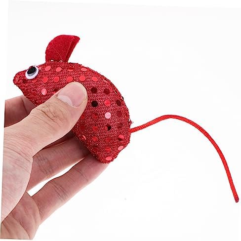 SUPVOX 4pcs Cat Mouse Toys Soft Cloth Mice for Kittens Interactive Chew Toys to Entertain Indoor Cats Lightweight Fun for Exercise