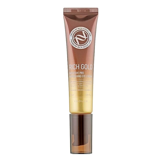 Enough Premium Pro Eye Cream, Korean Skin Care Under Eye Bag Treatment, Ant-Aging Serum for Wrinkles (1.01 fl oz / 30ml, Rich Gold Intensive Pro Nourishing)