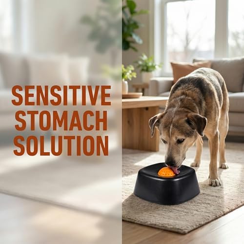YCD-incerda Slow Feeder Lick Bowl with Rolling Ball (2, Black)