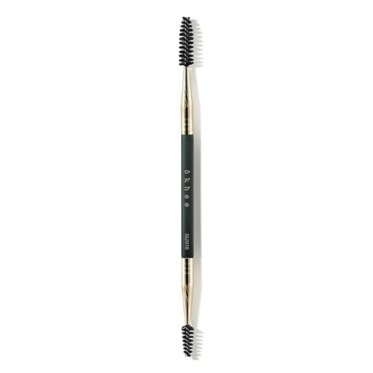 SOO ADOR okhee Dual Spoolie Brush NUN10 – Professional Korean Makeup Brush, Dual-Sided Brow & Lash Spoolie for Groomed Eyebrows, Clump-Free Lashes & Polished Finish