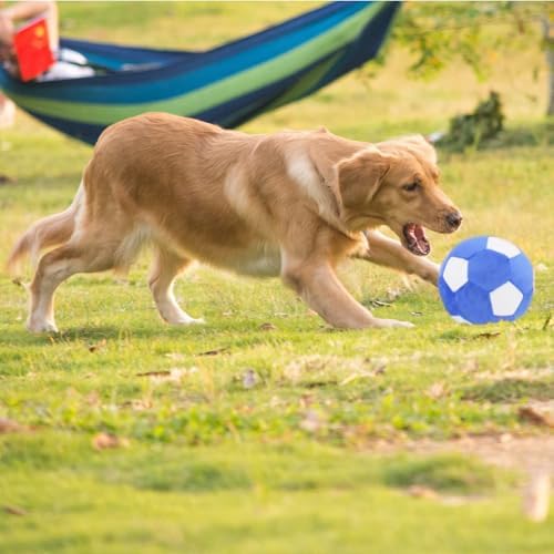 Plush Dog Toys Soccer Ball,7.1 Inch for Interactive Training