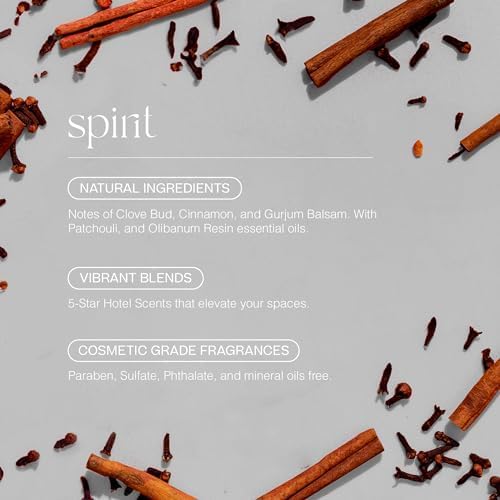 Doctor Aromas Premium Therapeutic Essential Oils Fragrance Scents Bottles Refills – Organic Aroma, Safe for Diffusers, Aromatherapy – Clove Bud, Cinnamon & Gurjum Balsam – 1 OZ (Spirit, 2-Pack)