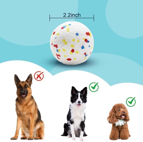 6 Pack Dog Toy Balls, 2.3 Inch ETPU Material, Replacement Balls for Automatic Ball Launcher Machine, Perfect for Small & Medium Dogs, Perfect for 2.3 Inch Automatic Launcher