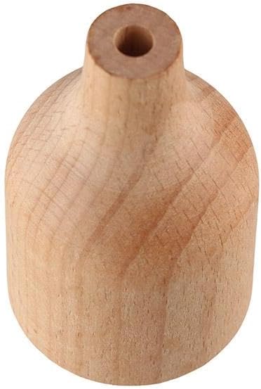 Wood Cap Diffuser Bottles 30ml/50ml - Handcrafted Glass Diffuser with Natural Wood Lid, Refillable Aromatherapy Bottles for Essential Oils(30ml)