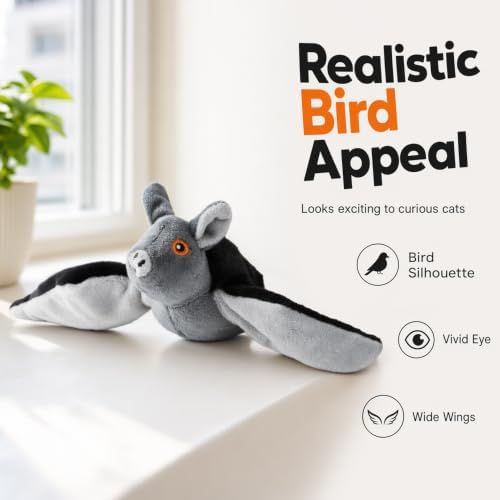 Flying Bat Dog Toy, Flapping Wings Interactive Pet Toy, Flying Squirrel