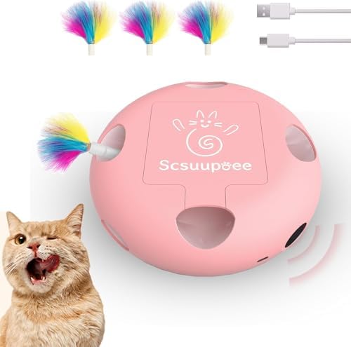 Interactive Cat Toy, Pink
