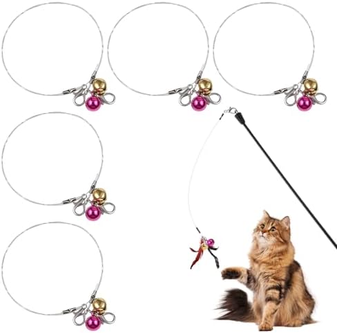 5Pcs 22" Cat Wand String Replacement Cat Toy Wire String