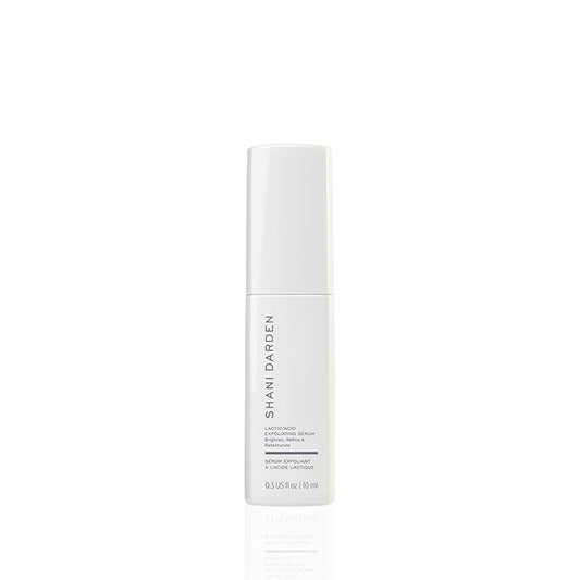 SHANI DARDEN SKIN CARE Lactic Acid Face Serum Travel Size, Active Night Serum to Help with the Look of Radiant and Smooth Skin, Gentle But Powerful Face Exfoliator, 0.34 fl oz