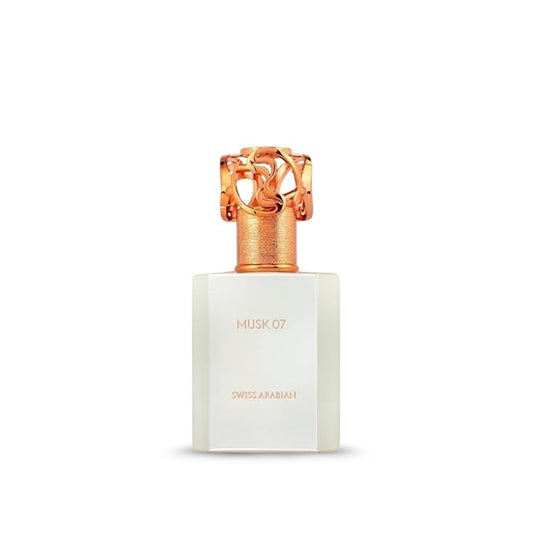 Swiss Arabian Musk 07 - Luxury Products From Dubai - Long Lasting And Addictive Personal EDP Spray Fragrance - A Seductive Signature Aroma - 1.7 Oz