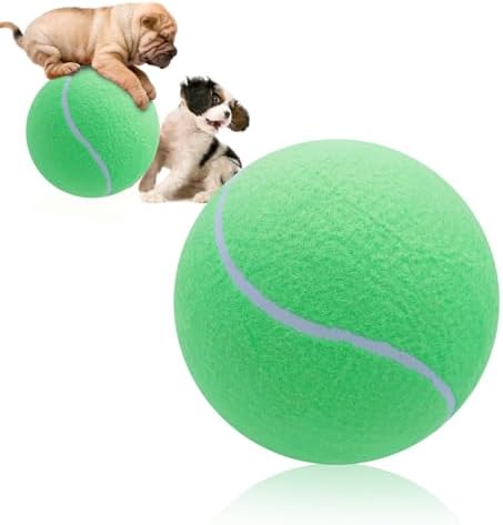Banfeng Giant 8" Dog Tennis Ball Big Pet Toys Outdoor Sports Ball Interactive Dog Toy for Small Medium Large Dog(Green)