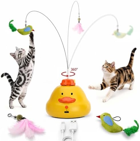 Interactive Cat Toys for Indoor Cats,Upgraded Automatic Smart Cat Toy
