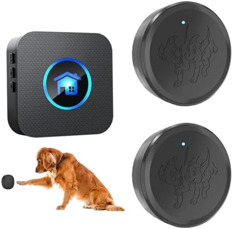 Smart Dog Doorbell Wireless Door Bell with Touch Button, 55 Personalized Ringtones and Adjustable Volume for Potty Training Puppies and Dogs to Report Exit (1
