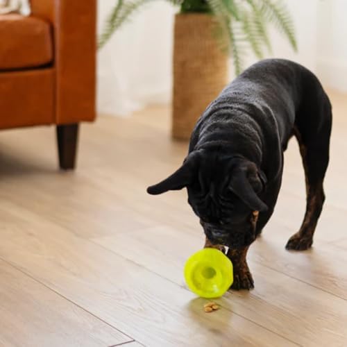 Messy Mutts Stuff n Wobble Ball, 3.9 Inch, Treat Toy, Green
