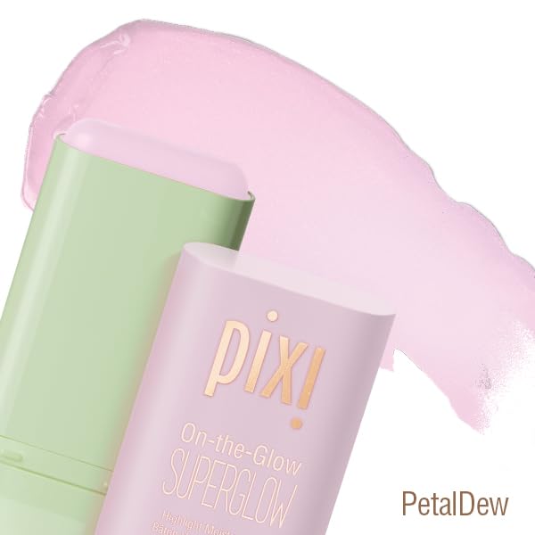 Pixi Beauty Beaming Bliss On-the-Glow Trio | Hydrating Tinted Moisture Stick Blush, Bronzer, and Highlighter Set | Travel Size, Vegan, and Paraben-Free