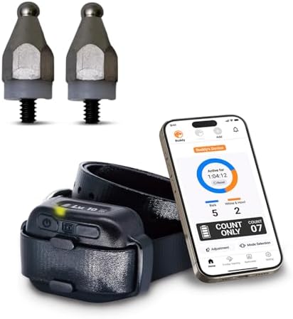 Dogtra Smart NOBARK with Titanium Contact 3/4" | Smart Bark Detection for Whining & Barking, 33 ft Range, App Notifications, Behavior Report, Waterproof, 10 lbs+, Ideal for Short-Haired Dogs
