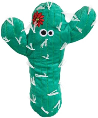Mad Cat Big Cactus Kicker Catnip & Silvervine Crinkle Cat Toy, Pack of 1