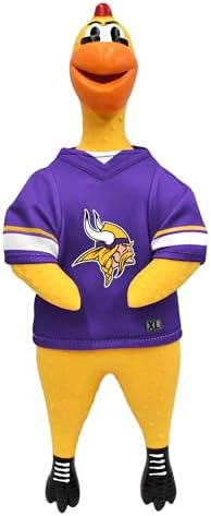 Littlearth NFL Team Rubber Chicken Pet Toy - Officially Licensed Teams