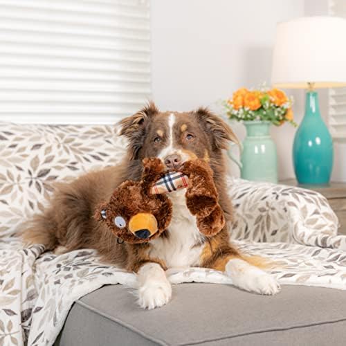 Huxley & Kent Slappies Plush Dog Toy, Beary Styles, Small