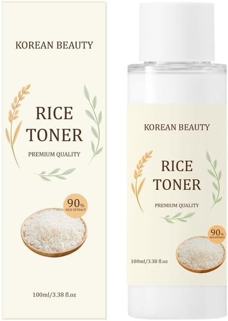 Korean Beauty Rice Toner with Natural Rice Extract, 90% Rice Extract, 3.38 fl.oz/100ml
