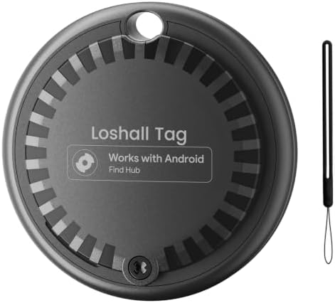 Air Tags for Android,Air Tags-1 Pack Android,2 Year Battery Life,Air Tracker Tags with 1 Lanyard,Google Find Trackers for Google'S Find Hub App,IP65 Waterproof Luggage Tracker for Keys