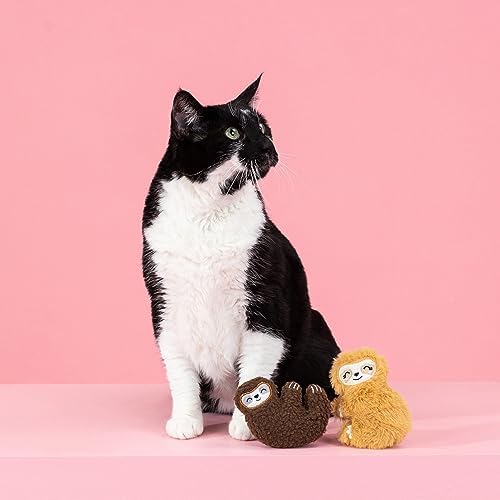 Fringe Studio Plush Cat Toy Set, Movin' Slow, Mini 2 Piece Set, Pet Shop Collection (692009)