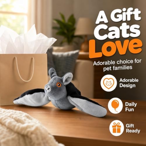 Flying Bat Dog Toy, 2026 New Flapping Wings Interactive Pet Toy, Squirrel