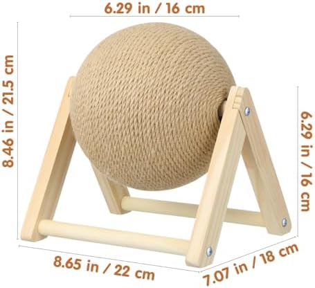 STOBOK Cat Scratching Ball Cat Scratcher Kitten Scratching Toy for Indoor Cats Claw Care and Exercise Stable Pet Supplies for Home Pet Shops Shopping Malls Shops 8.66 X 7.08 X 6.29 in