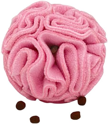 Glory To Dog Puppy/Small Breed Snuffle Dog Puzzle Ball Toy Pink Extra Small