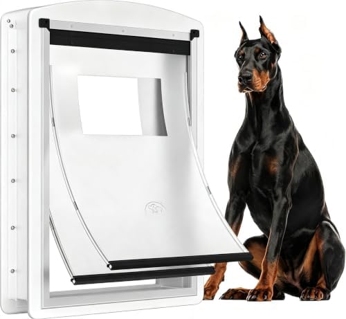 Extra Large Dog Door for Exterior & Interior Doors with Steel Frame
